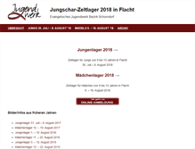 Tablet Screenshot of jungscharlager.de